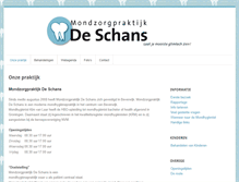 Tablet Screenshot of mondzorgpraktijkdeschans.nl